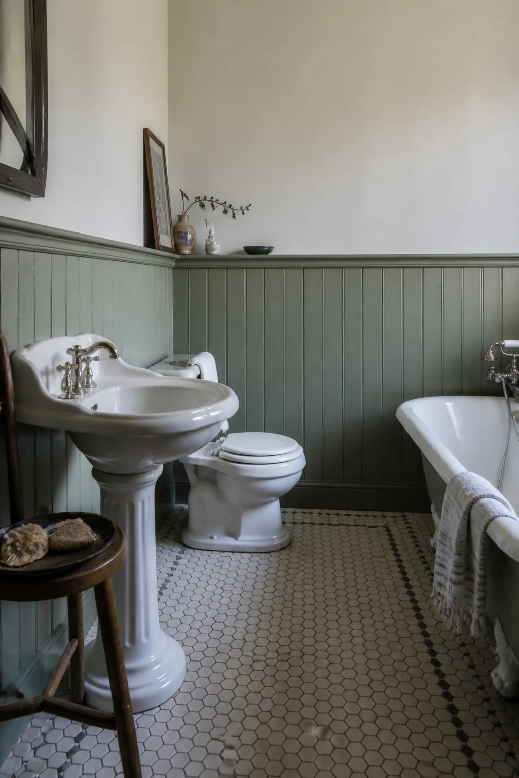 Wainscot Height Sets the Mood More Than the Tile Does