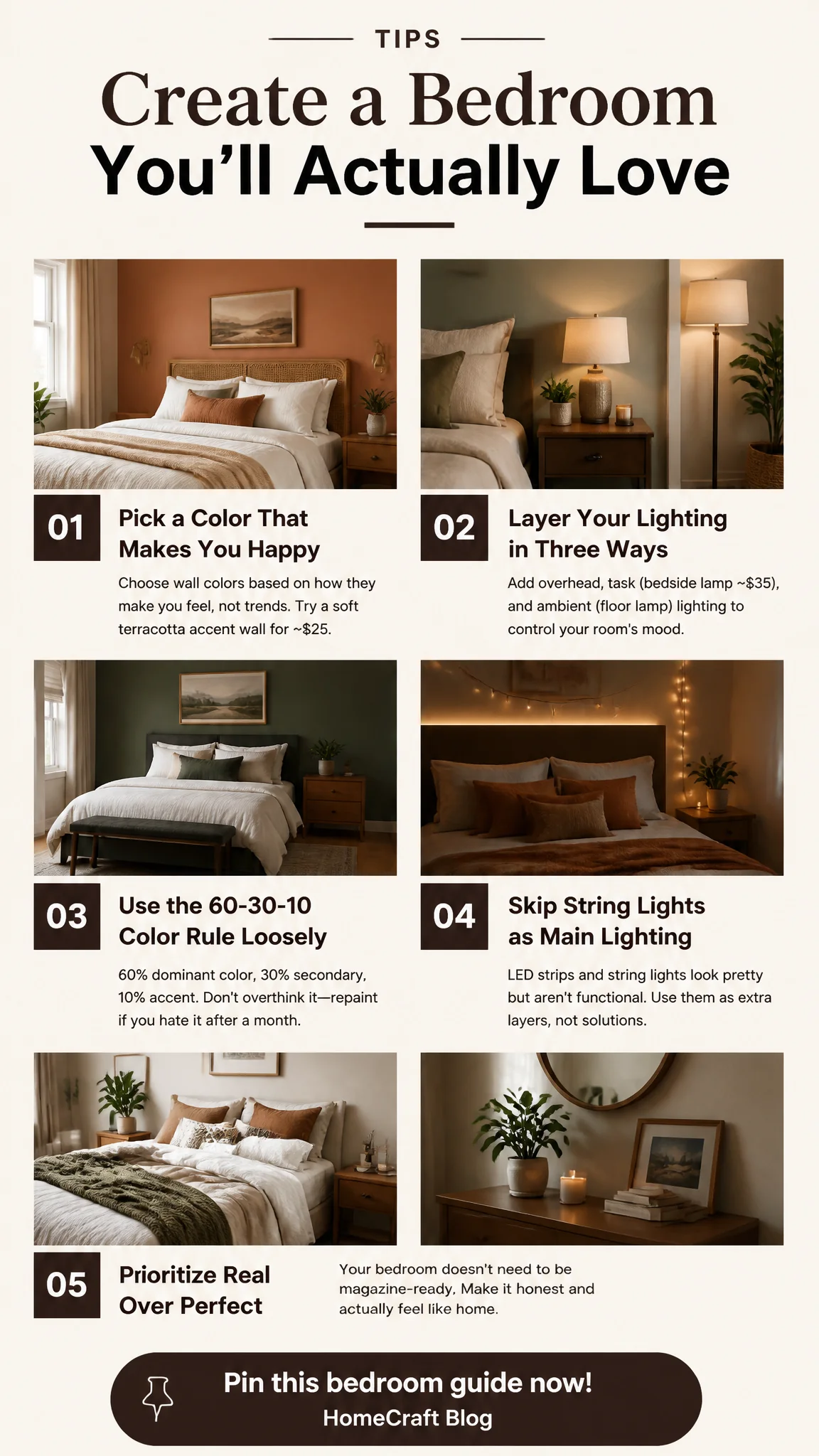 Infographic summary of How to Create a Bedroom That Feels Like Yours (Young Adult Edition)
