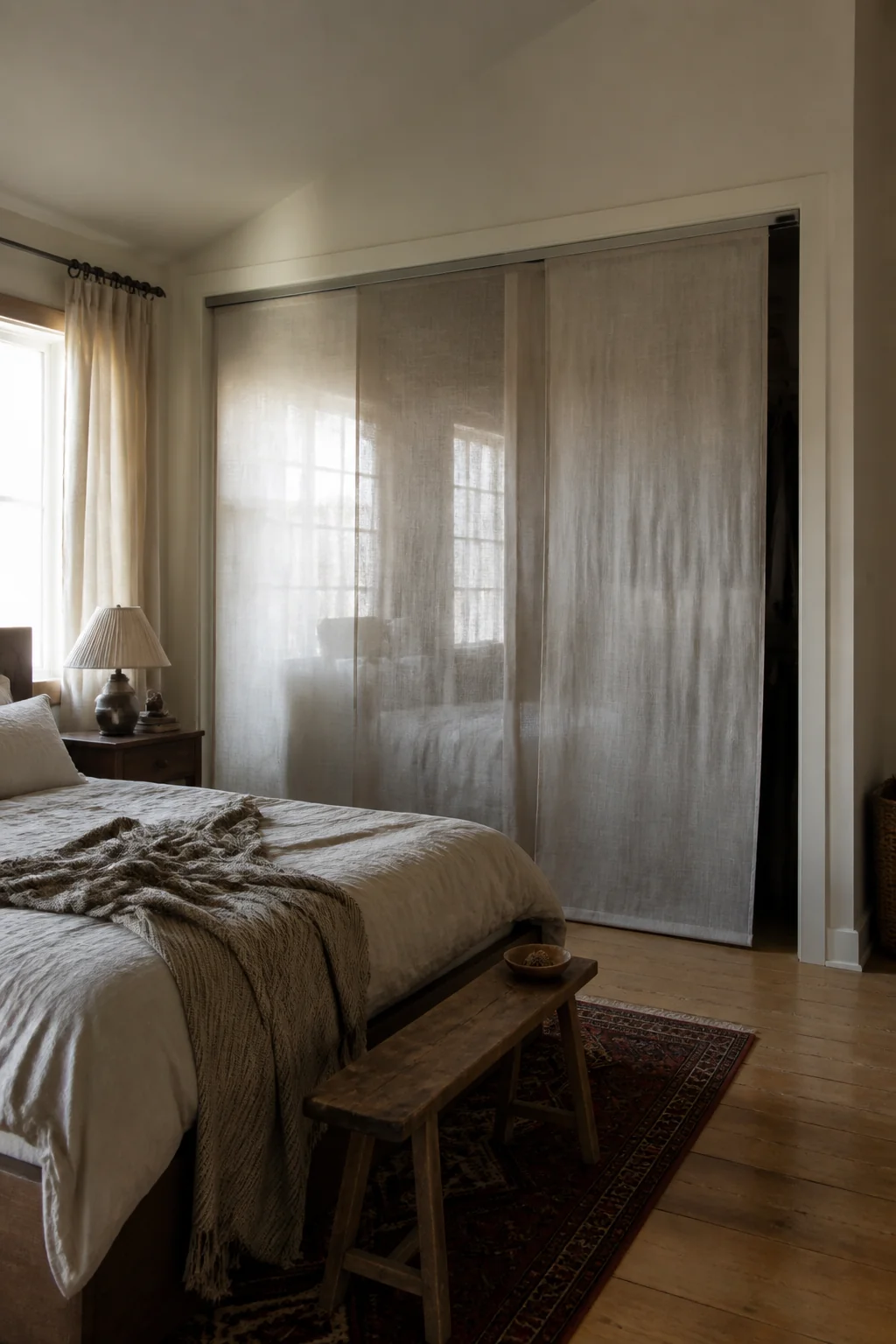 Sliding sheer panels on a track system