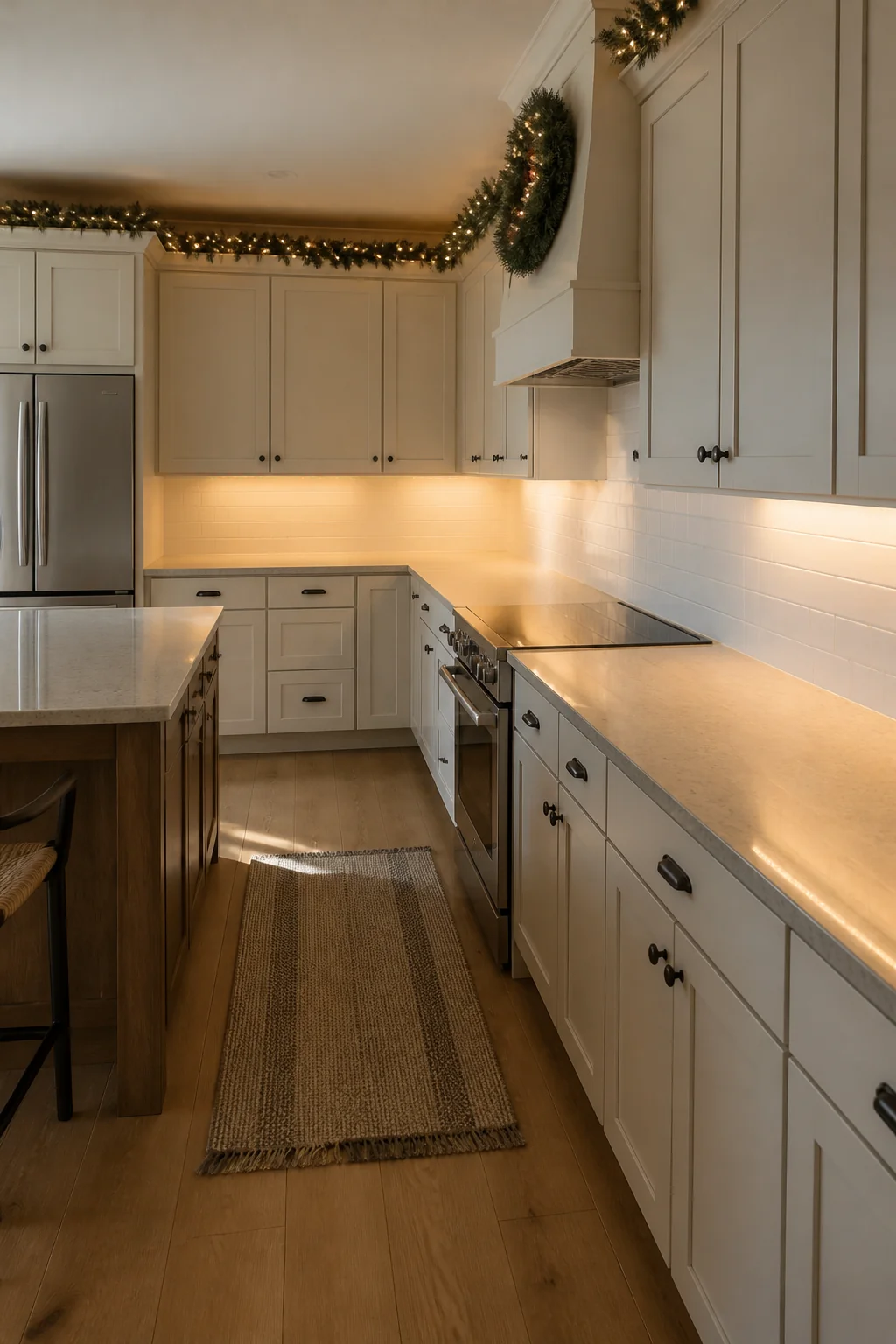 Lights Work Best Under the Upper Cabinets
