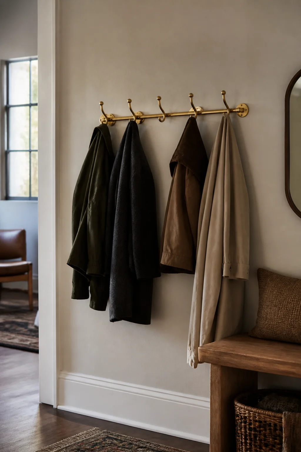 A Coat Rack That Holds Real Coats
