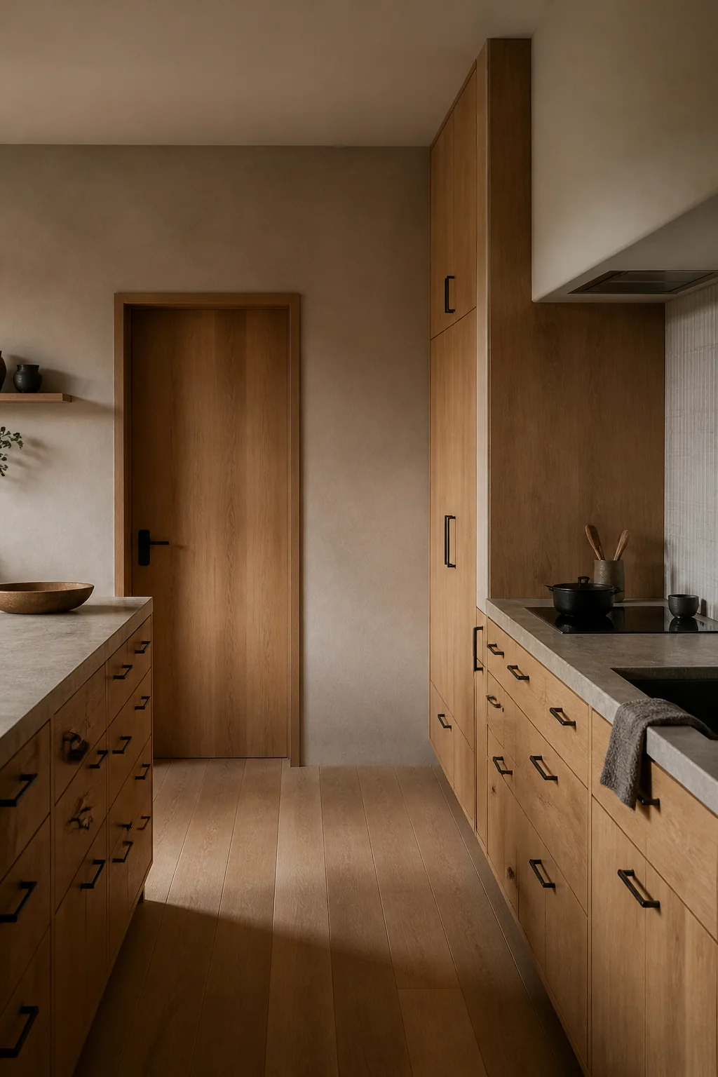 Choose cabinet hardware with a visible joint