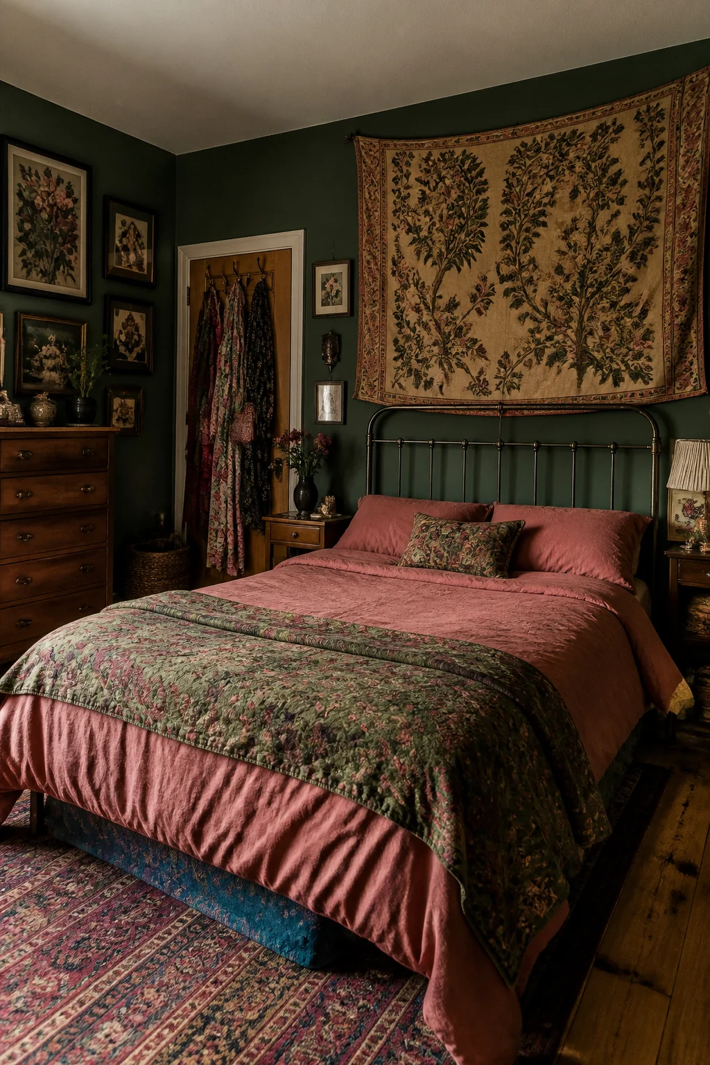 What to hang above the bed without drilling