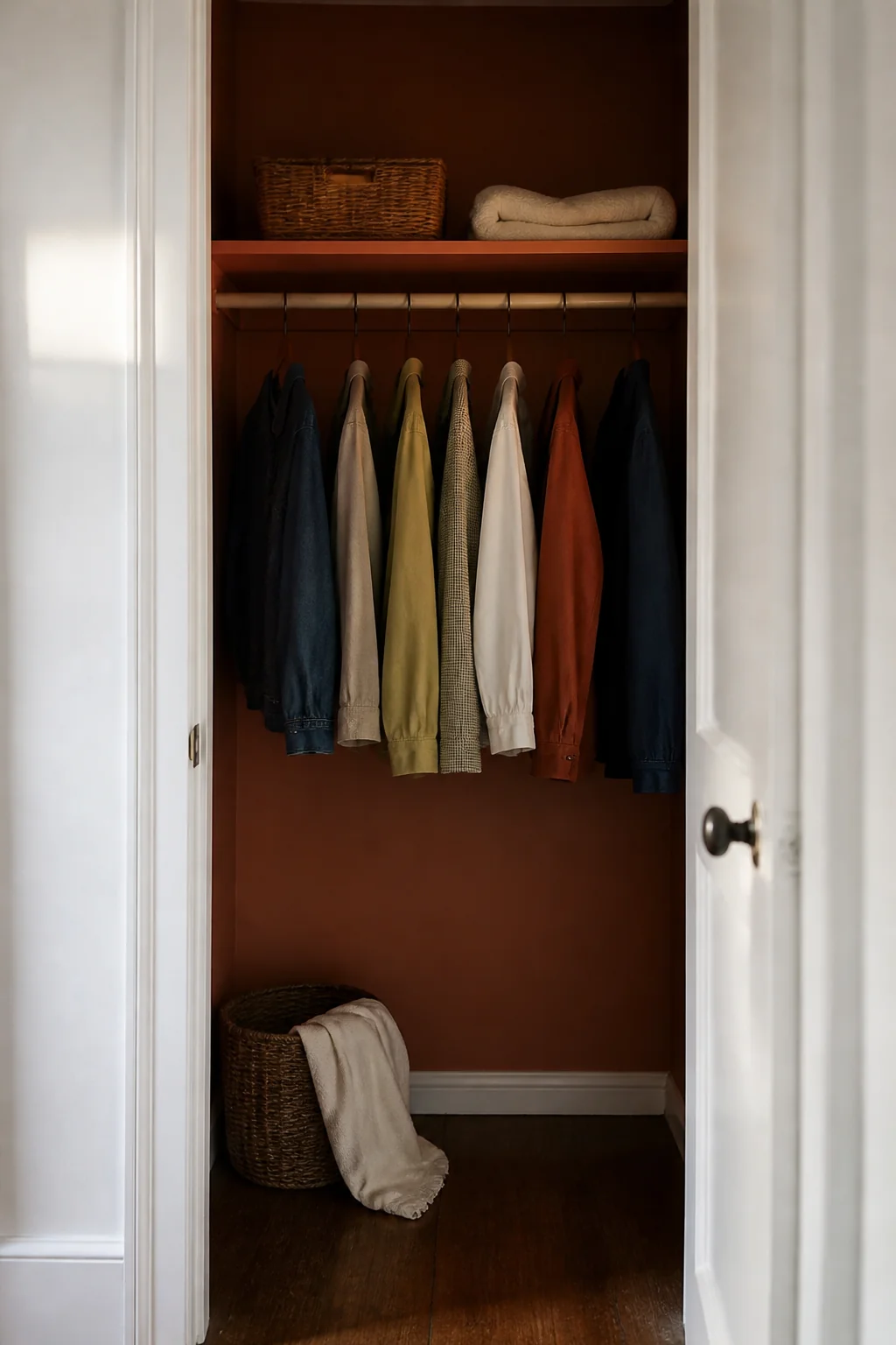 Paint the back wall a warm color