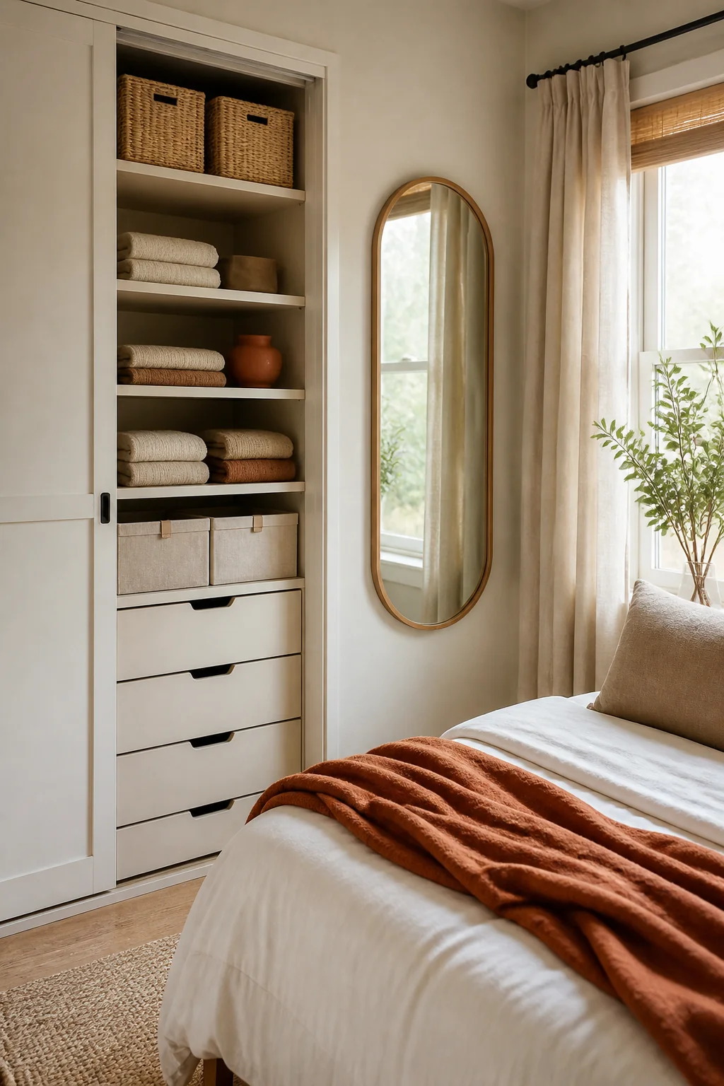 11 Small Bedroom Storage Ideas That Earn Their Space