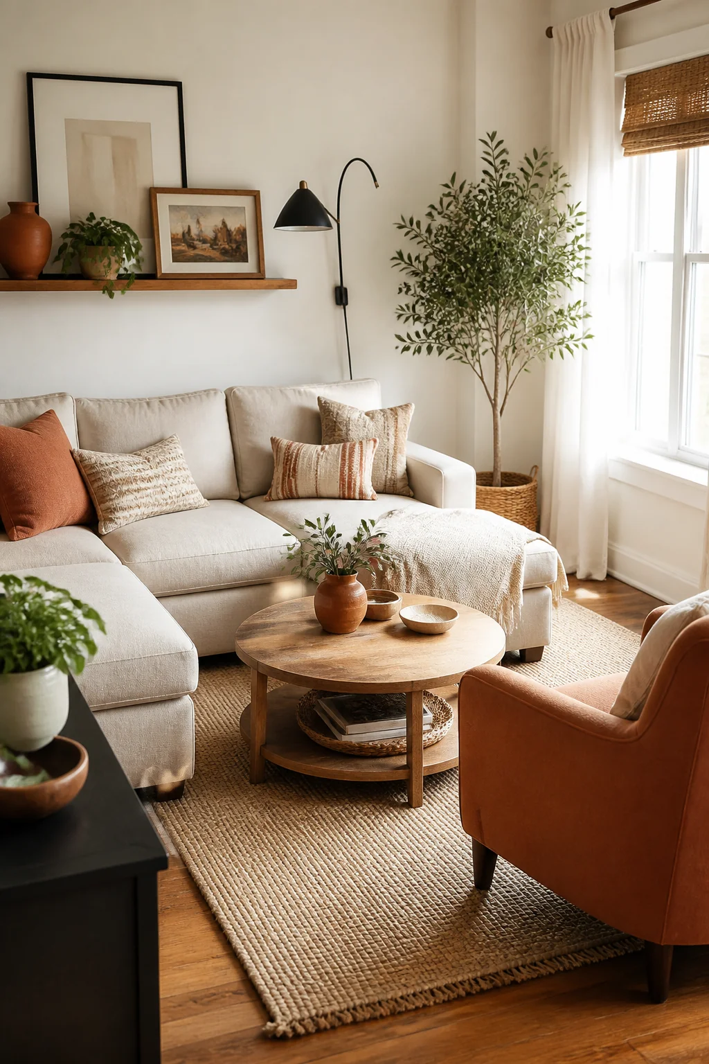 Small Living Room Furniture Ideas That Keep the Floor Walkable